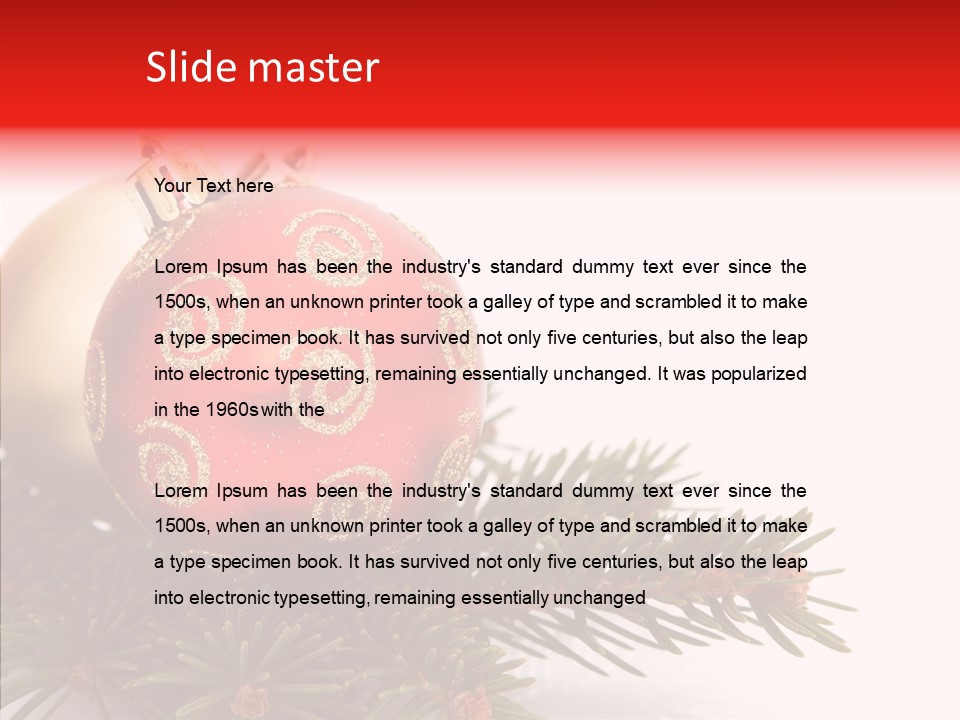 Tree Snow December PowerPoint Template