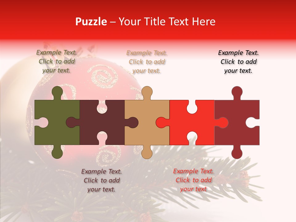 Tree Snow December PowerPoint Template