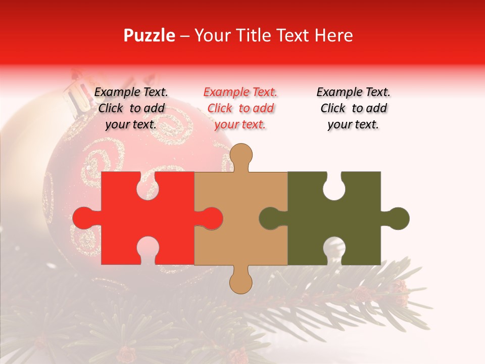 Tree Snow December PowerPoint Template