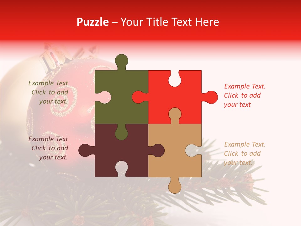 Tree Snow December PowerPoint Template