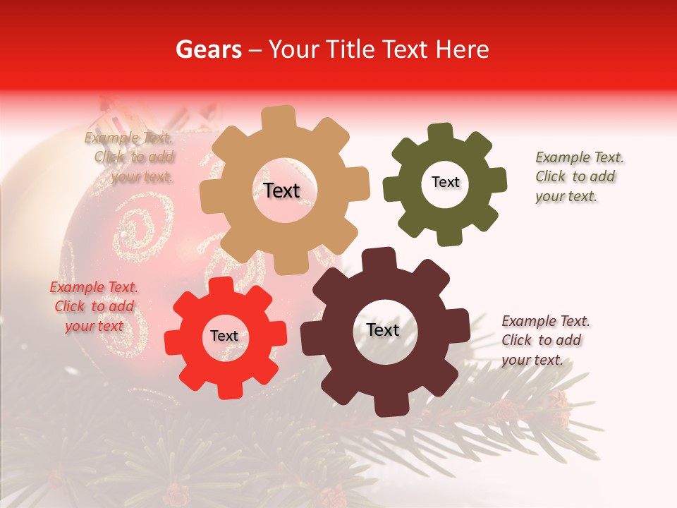 Tree Snow December PowerPoint Template