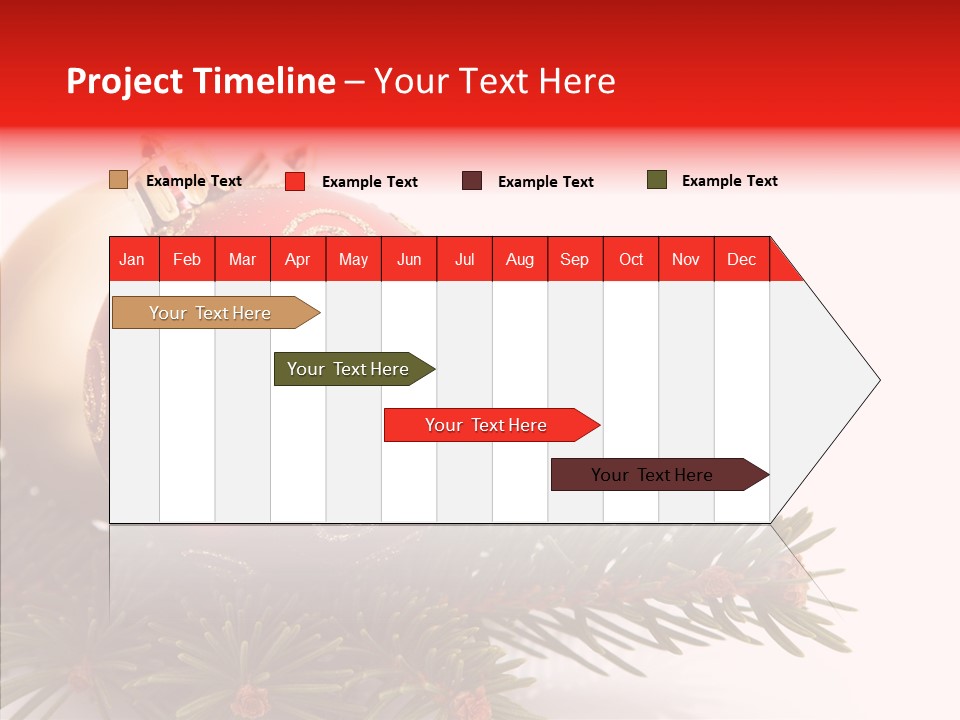 Tree Snow December PowerPoint Template