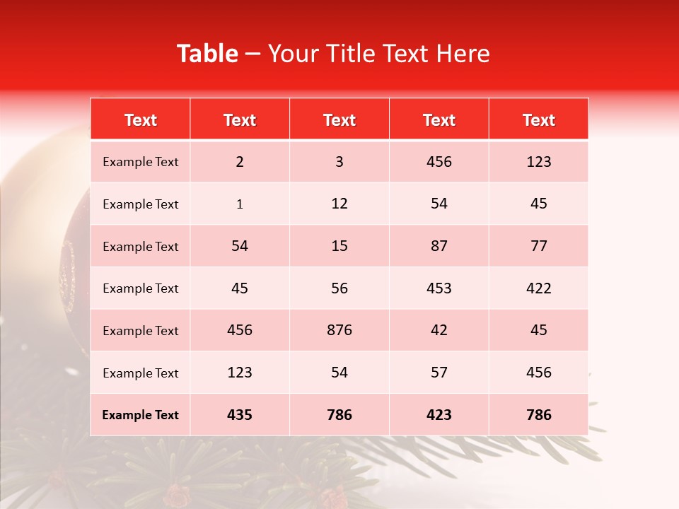 Tree Snow December PowerPoint Template