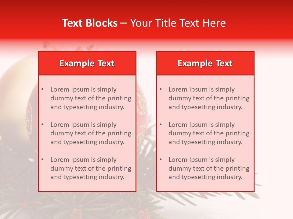 Tree Snow December PowerPoint Template