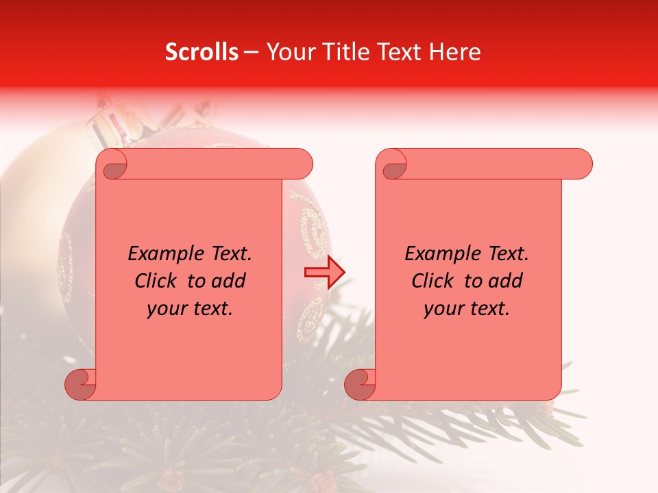 Tree Snow December PowerPoint Template