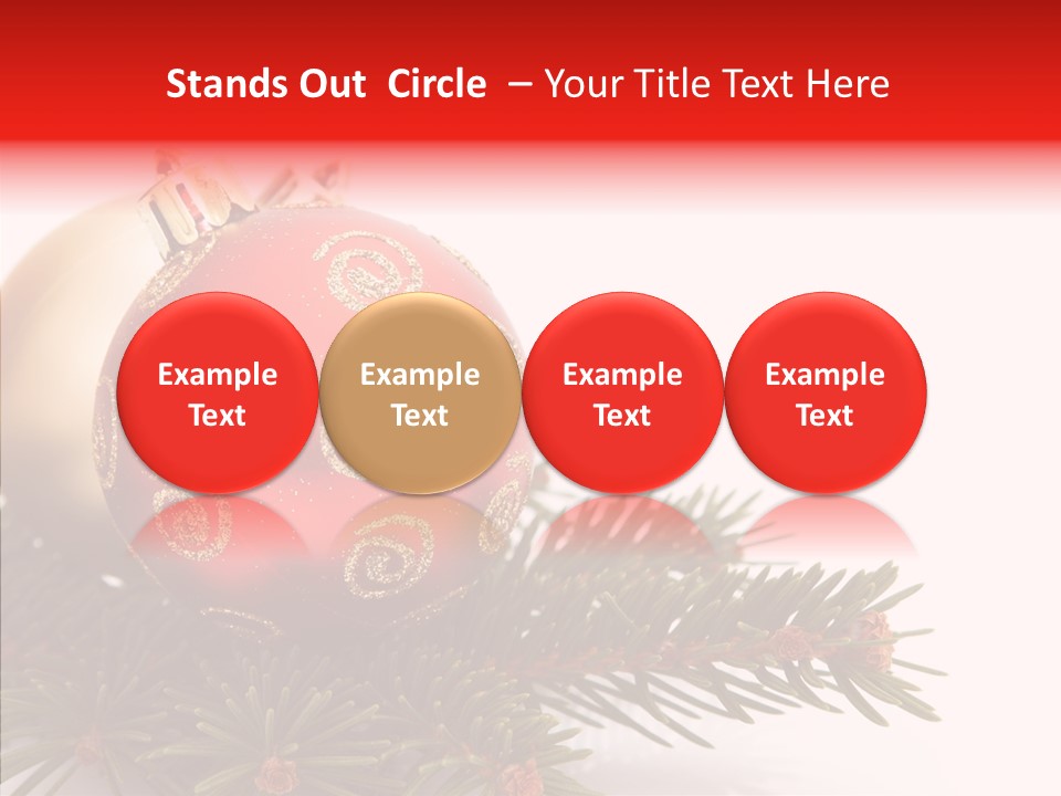 Tree Snow December PowerPoint Template
