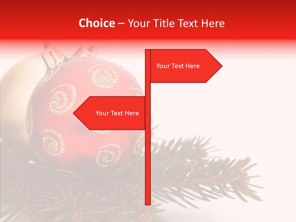 Tree Snow December PowerPoint Template