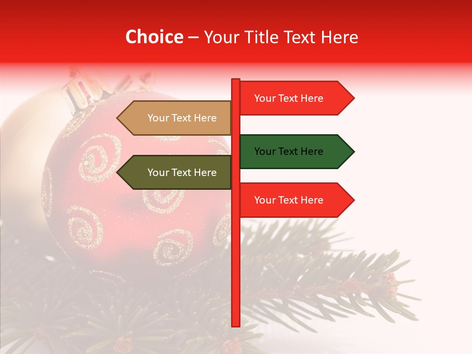 Tree Snow December PowerPoint Template