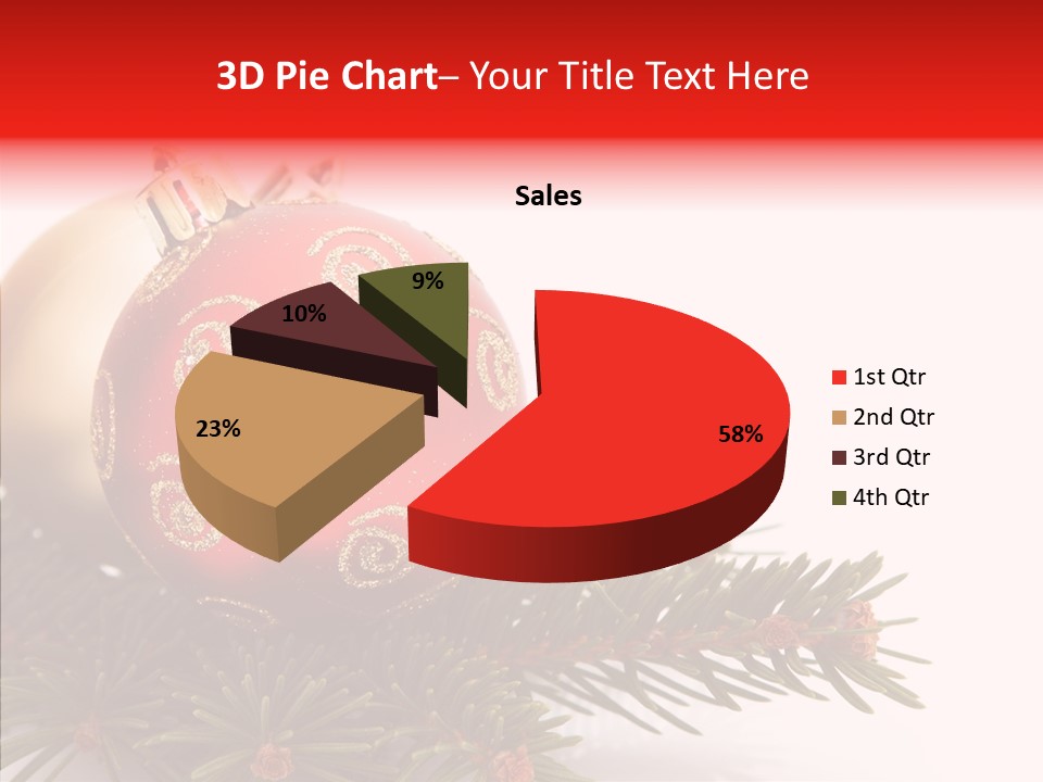 Tree Snow December PowerPoint Template