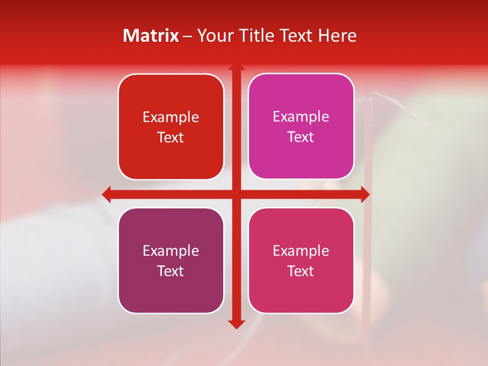 Close Up Housewife Skein PowerPoint Template