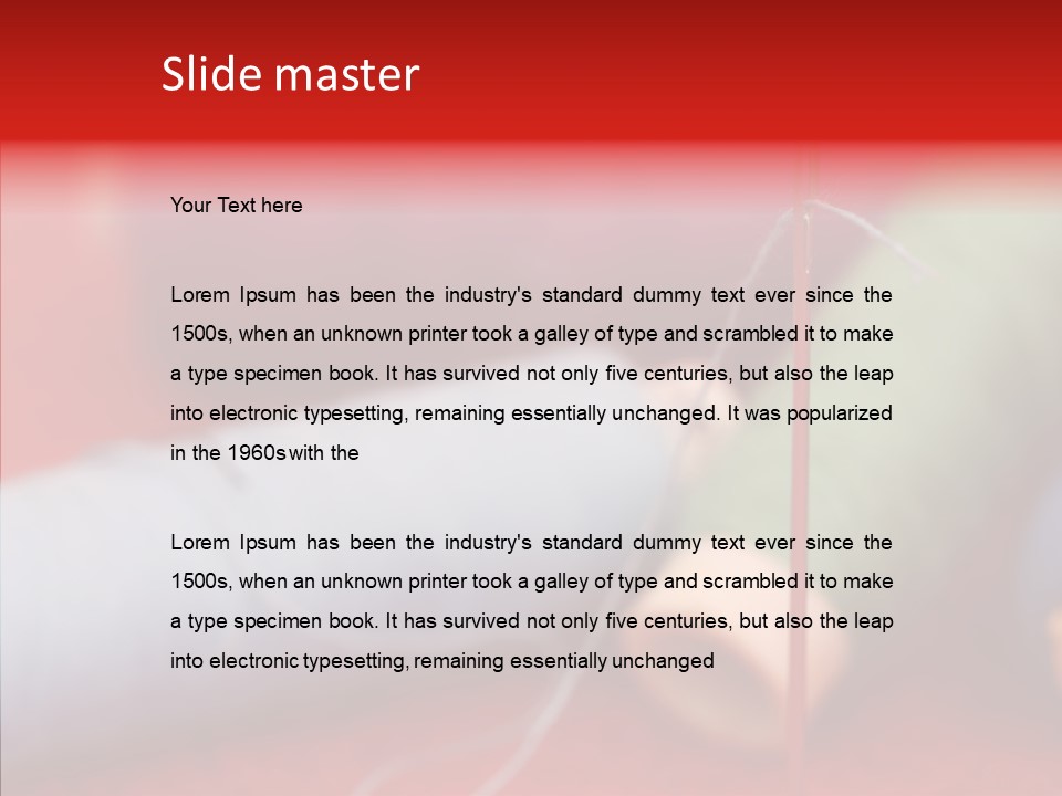 Close Up Housewife Skein PowerPoint Template