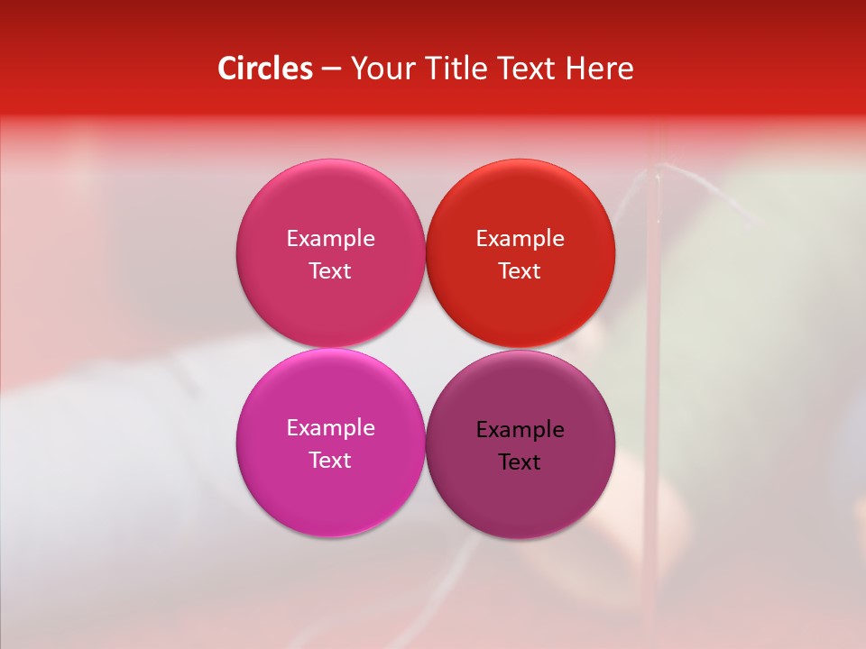 Close Up Housewife Skein PowerPoint Template