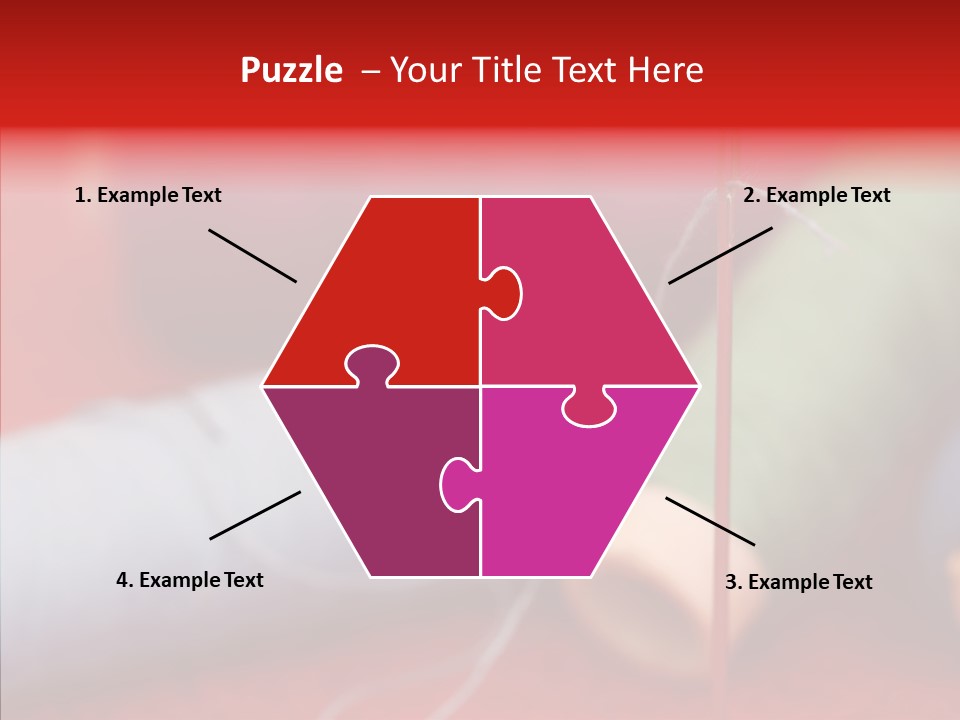 Close Up Housewife Skein PowerPoint Template