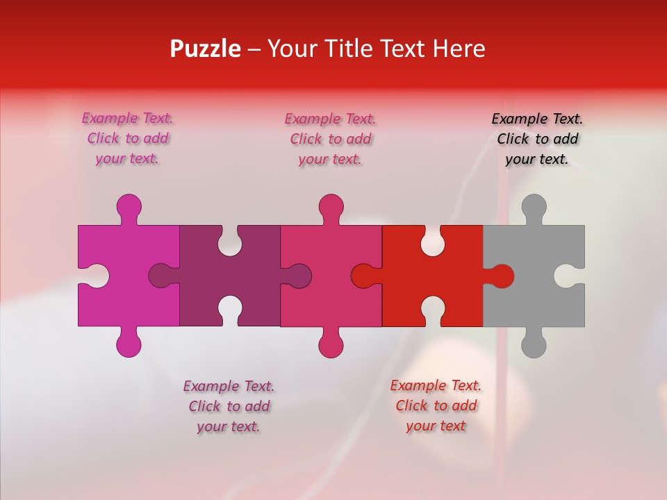 Close Up Housewife Skein PowerPoint Template