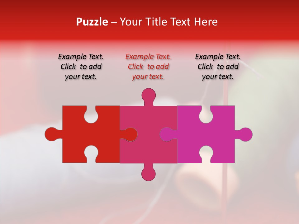 Close Up Housewife Skein PowerPoint Template