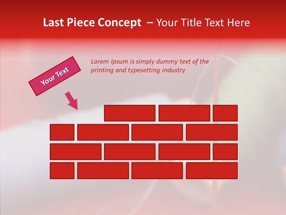 Close Up Housewife Skein PowerPoint Template