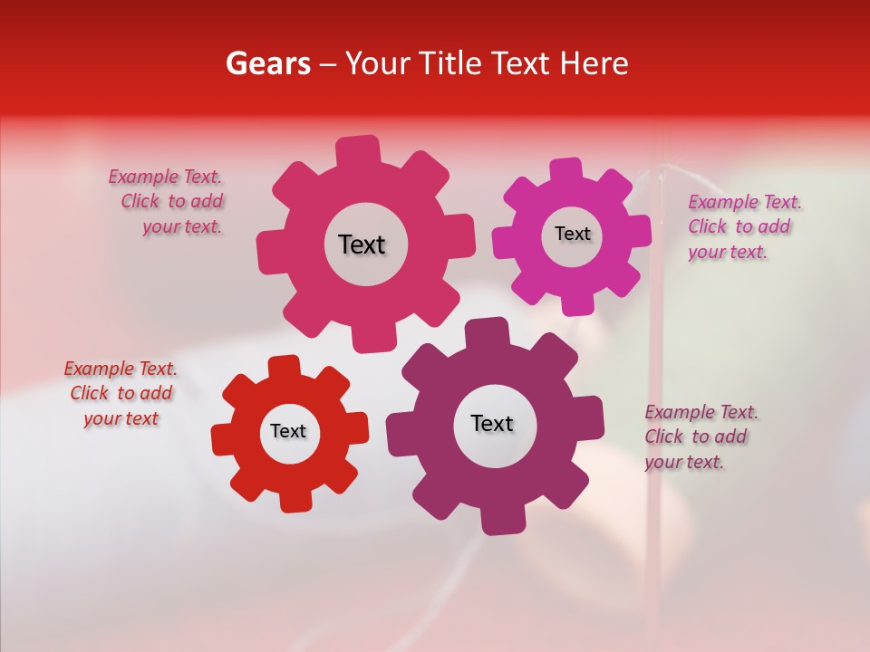 Close Up Housewife Skein PowerPoint Template