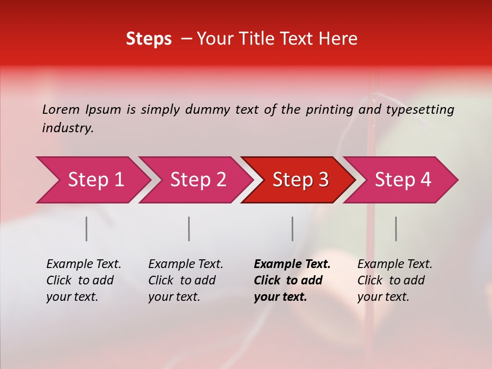 Close Up Housewife Skein PowerPoint Template
