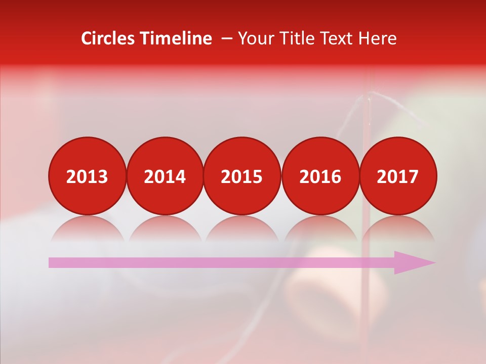 Close Up Housewife Skein PowerPoint Template