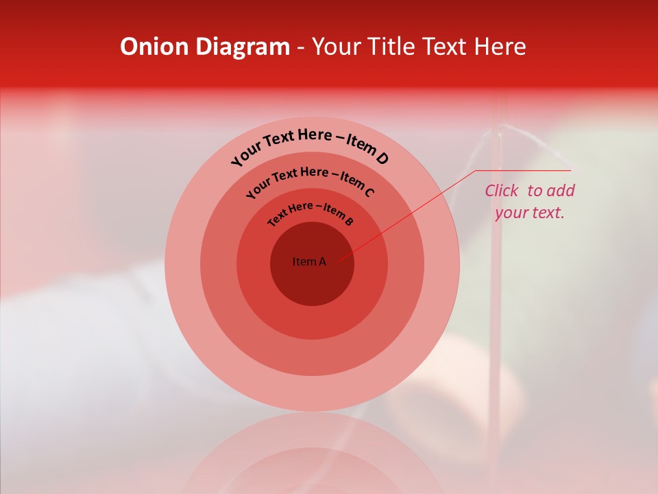 Close Up Housewife Skein PowerPoint Template