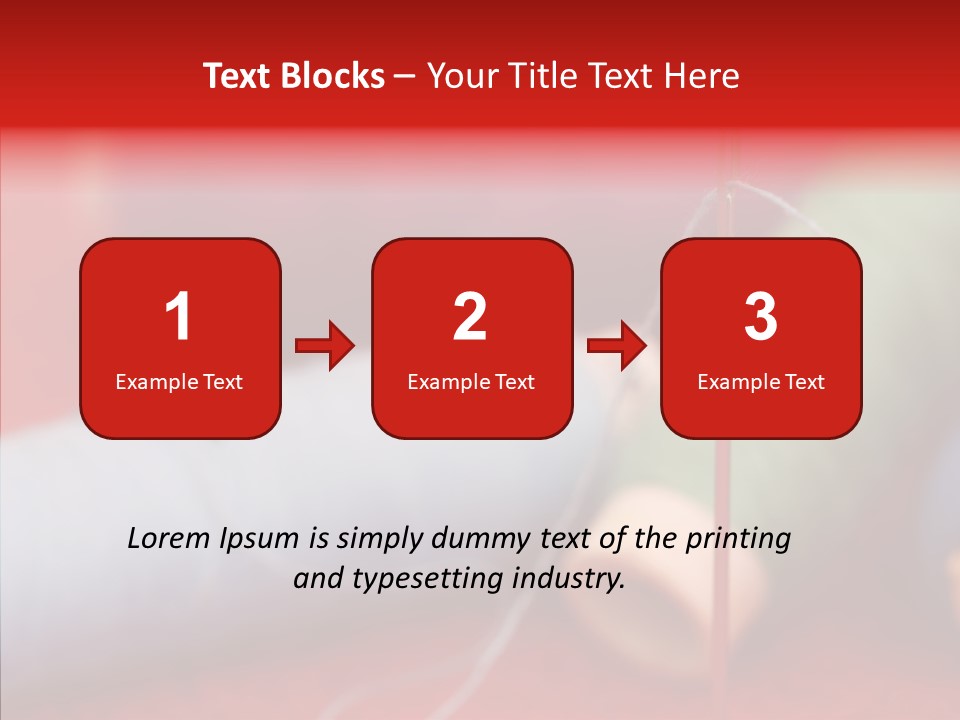 Close Up Housewife Skein PowerPoint Template