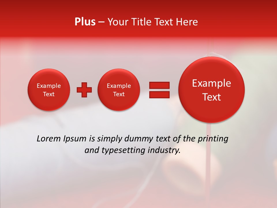 Close Up Housewife Skein PowerPoint Template