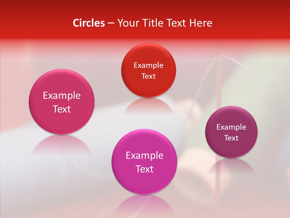 Close Up Housewife Skein PowerPoint Template