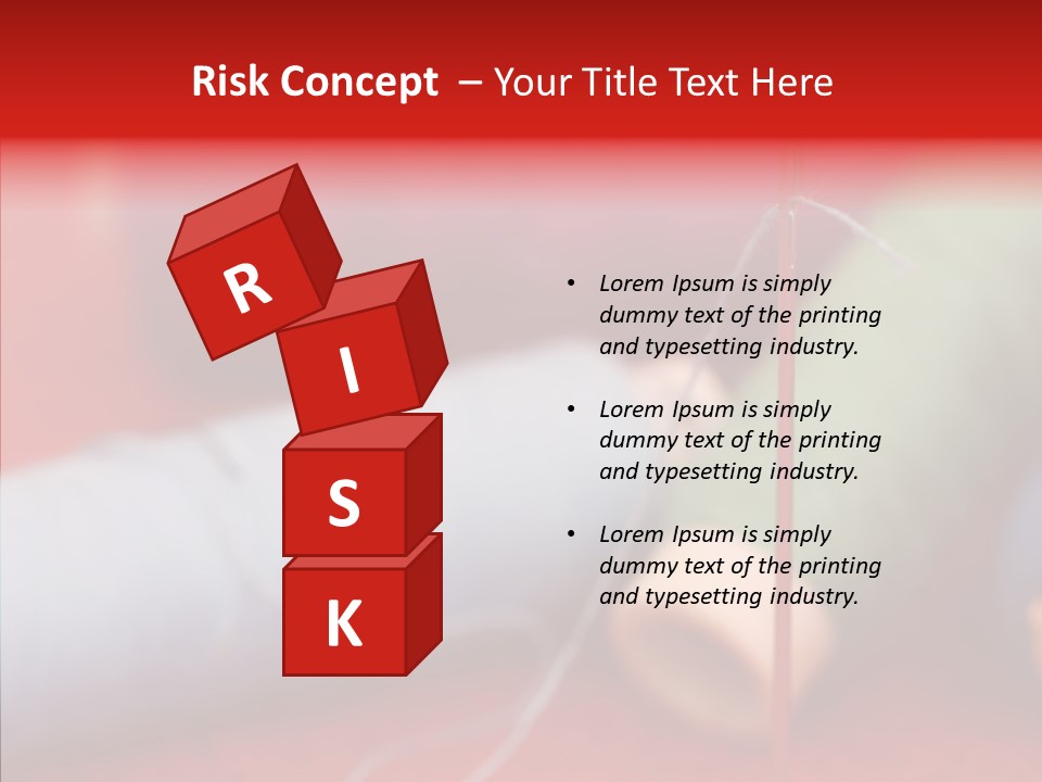 Close Up Housewife Skein PowerPoint Template