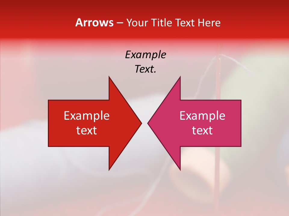 Close Up Housewife Skein PowerPoint Template