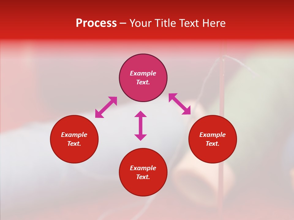 Close Up Housewife Skein PowerPoint Template