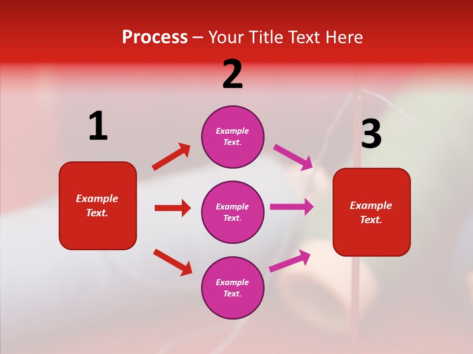 Close Up Housewife Skein PowerPoint Template