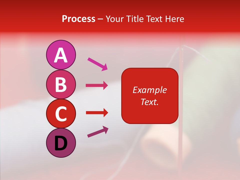 Close Up Housewife Skein PowerPoint Template