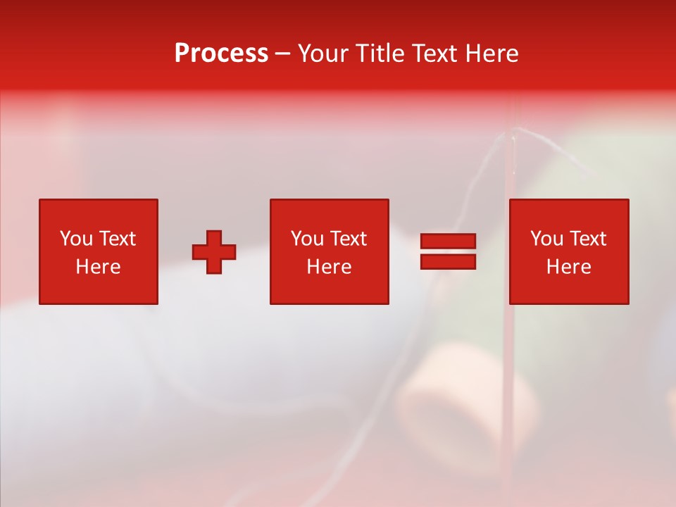 Close Up Housewife Skein PowerPoint Template