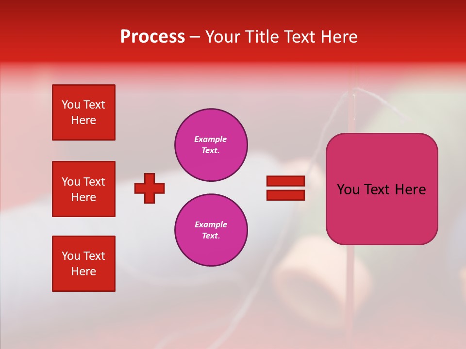 Close Up Housewife Skein PowerPoint Template