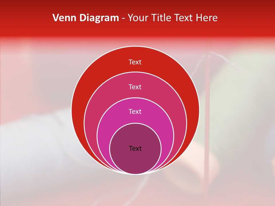 Close Up Housewife Skein PowerPoint Template