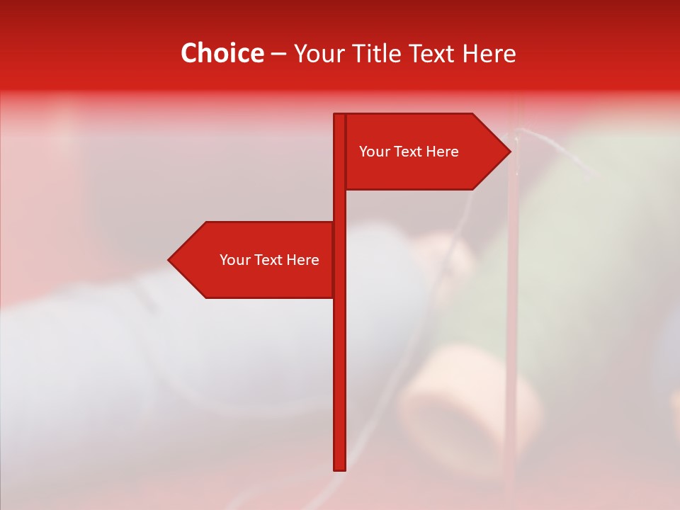 Close Up Housewife Skein PowerPoint Template