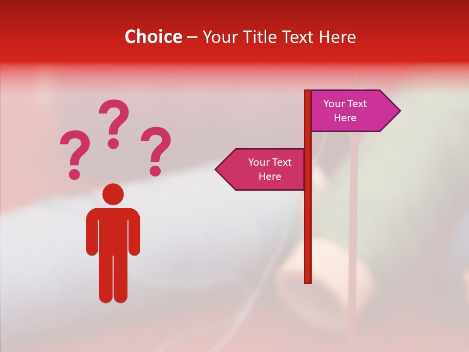 Close Up Housewife Skein PowerPoint Template