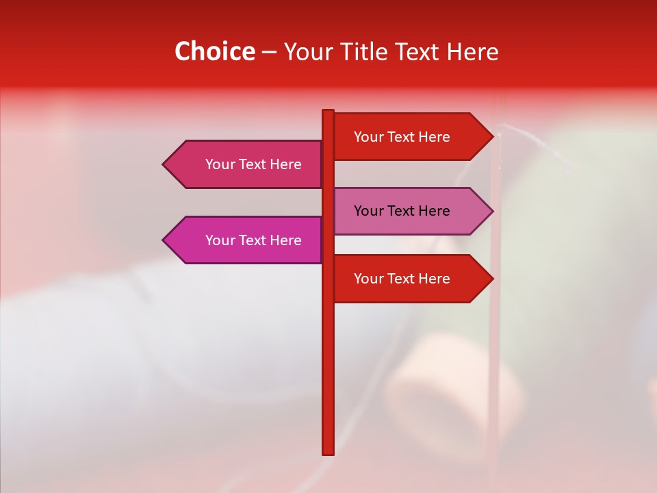 Close Up Housewife Skein PowerPoint Template