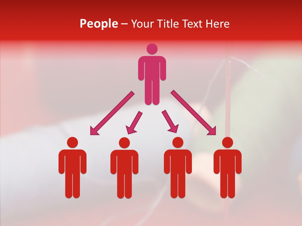 Close Up Housewife Skein PowerPoint Template