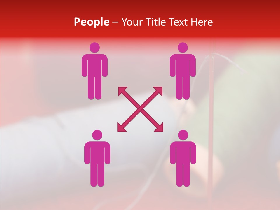 Close Up Housewife Skein PowerPoint Template