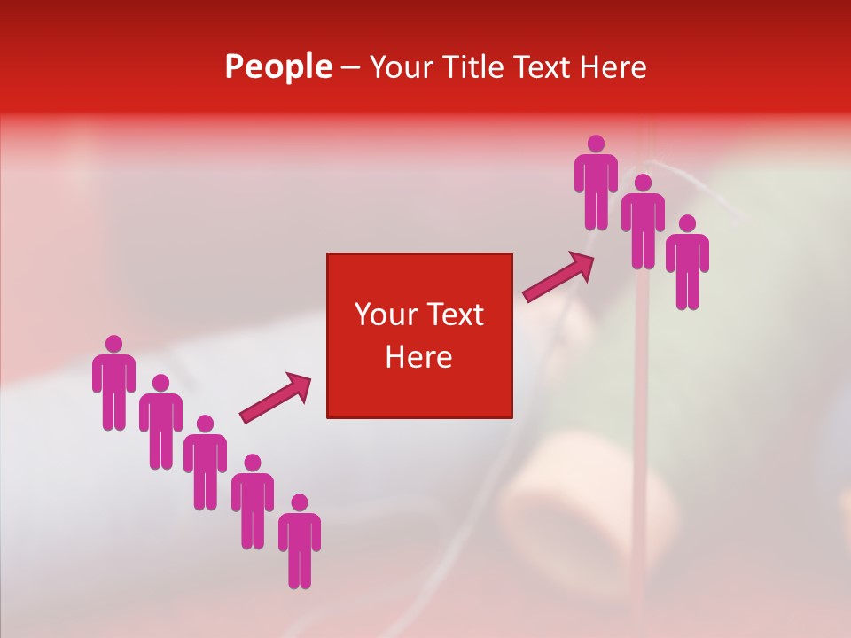 Close Up Housewife Skein PowerPoint Template