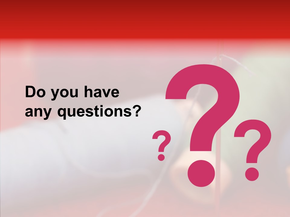 Close Up Housewife Skein PowerPoint Template