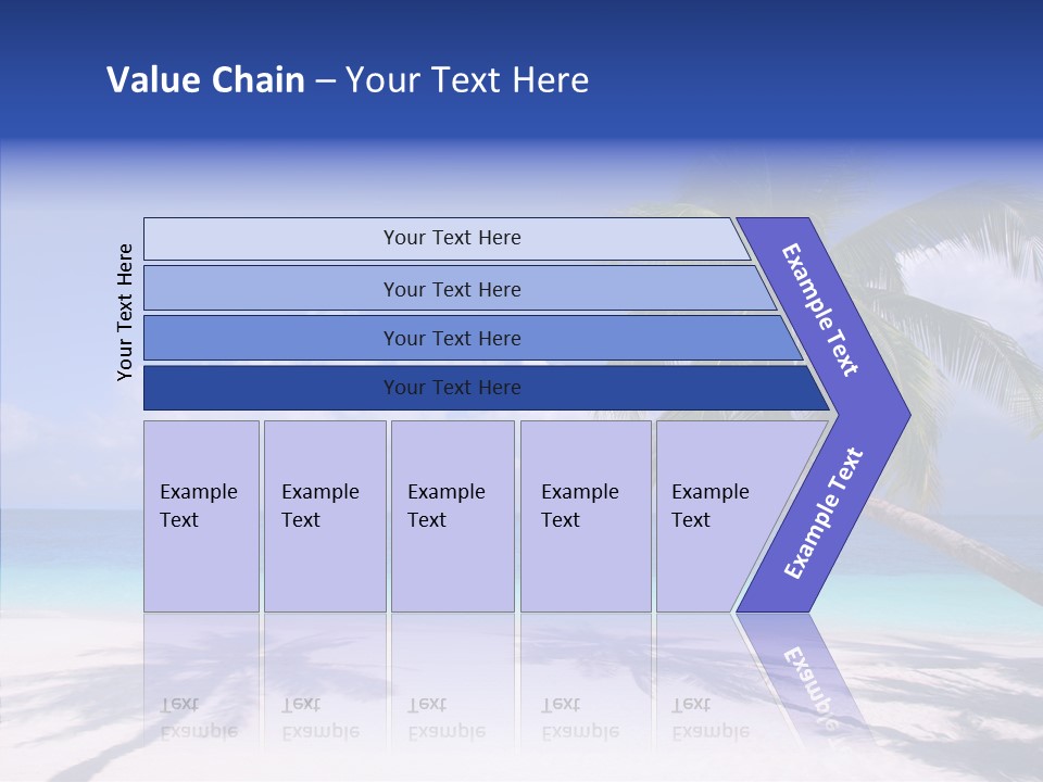 Turquoise Shore Solitude PowerPoint Template