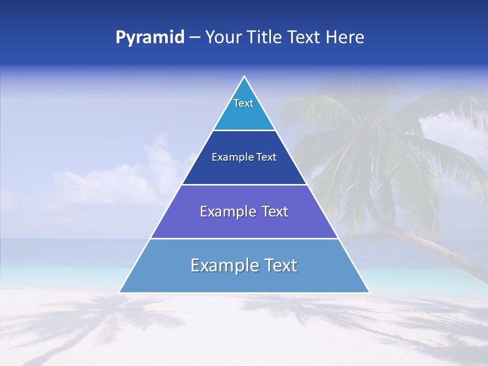 Turquoise Shore Solitude PowerPoint Template