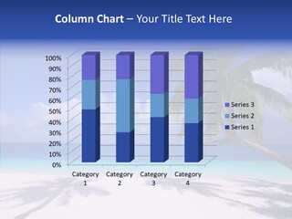 Turquoise Shore Solitude PowerPoint Template