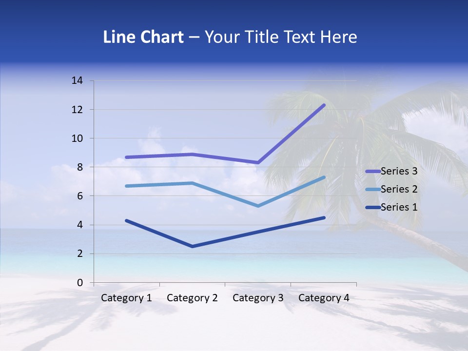 Turquoise Shore Solitude PowerPoint Template