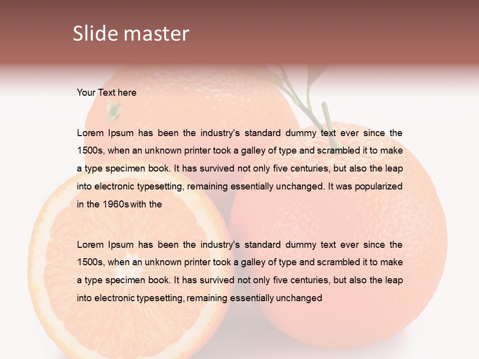 Branch Color Vegetarian PowerPoint Template