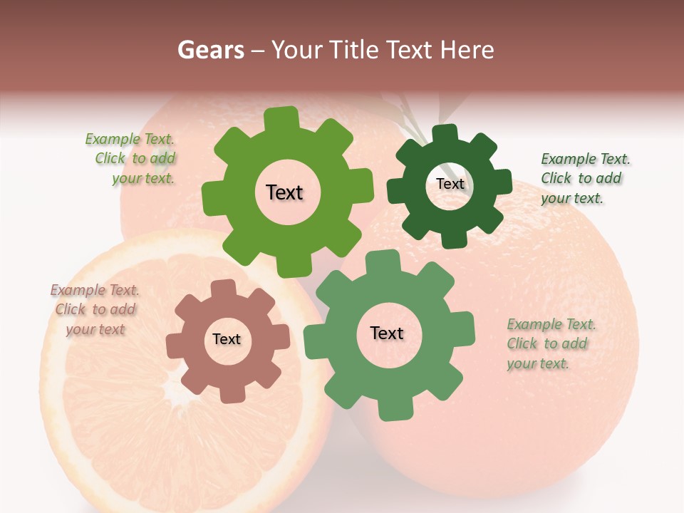 Branch Color Vegetarian PowerPoint Template