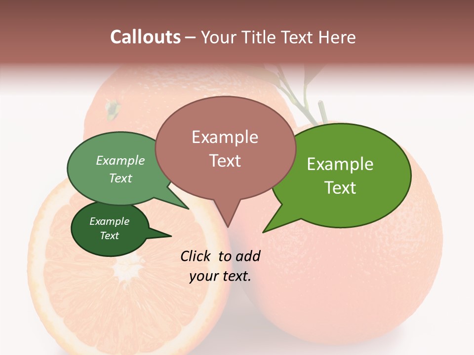 Branch Color Vegetarian PowerPoint Template