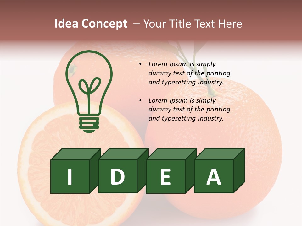 Branch Color Vegetarian PowerPoint Template